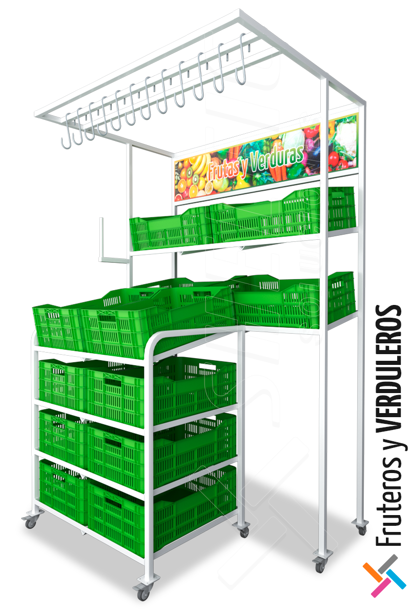 Exhibidor de Frutas y Verduras para Minimarkets y Tiendas | SHELFIC