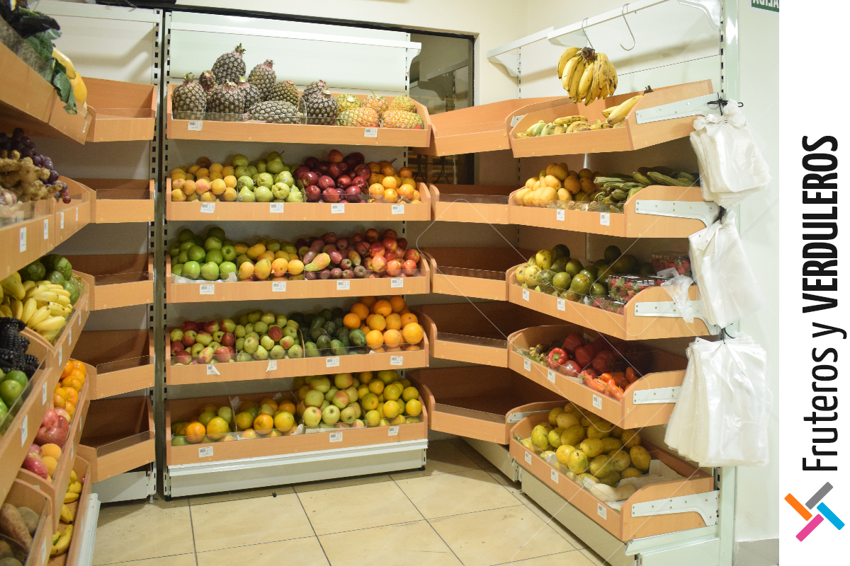 Exhibidor de Frutas y Verduras para Minimarkets y Tiendas